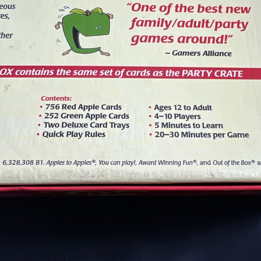 Apples to Apples Party‎ Box - The Game of Hilarious Comparisons! Over 500 Cards! - Picture 6 of 8